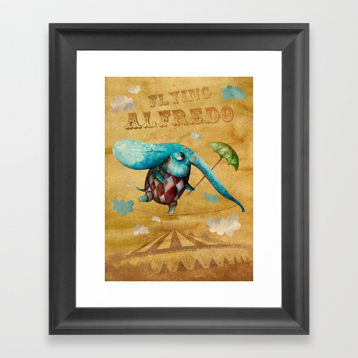 Flying Alfredo  Framed Art Print