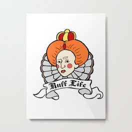 Ruff Life Metal Print | Digital, Ink Pen, Elizabethan, Drawing, Queenelizabeth, Ruffles, Queenelizabethi, Ruff, Queen, Historical 
