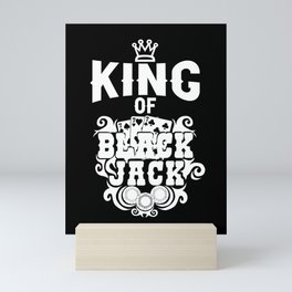Blackjack Player Casino Basic Strategy Game Cards Mini Art Print