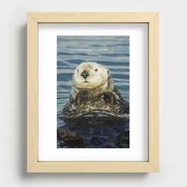 Sea Otter Recessed Framed Print