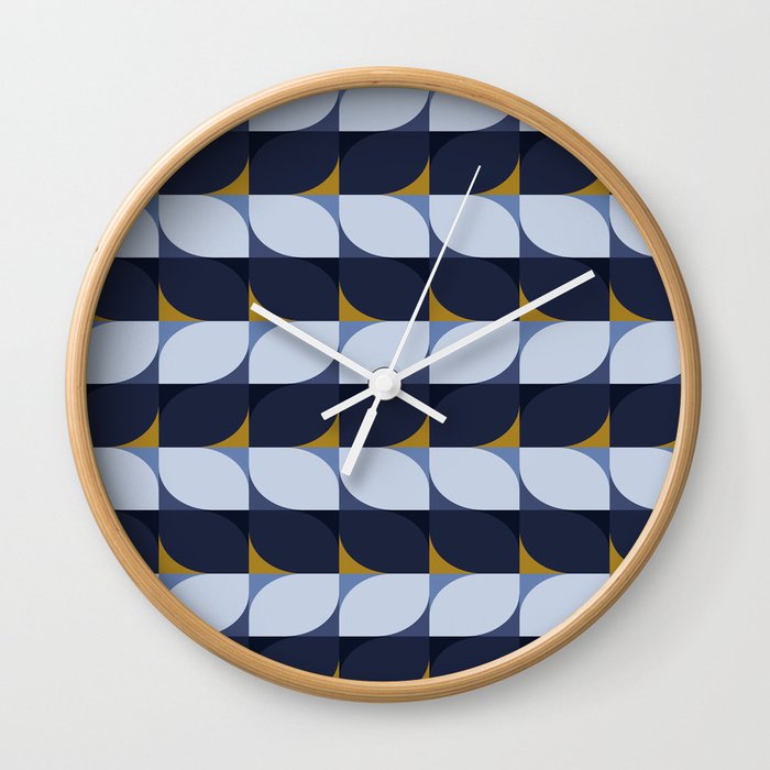 Abstract Patterned Shapes VII Wall Clock