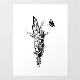 Sage Moth Art Print