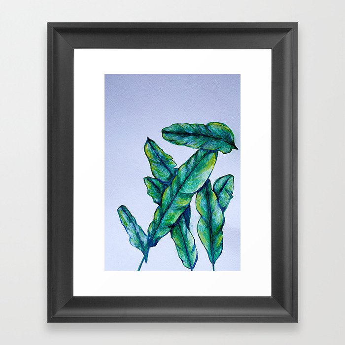 Banana leaf Framed Art Print