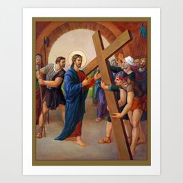 The Way Of The Cross - 2 Art Print | Sacred, Holy, Calvary, Religion, Crucifixion, Jesus, Scripture, Easter, Newtestament, Prayers 