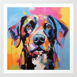Abstract Dog Art Print