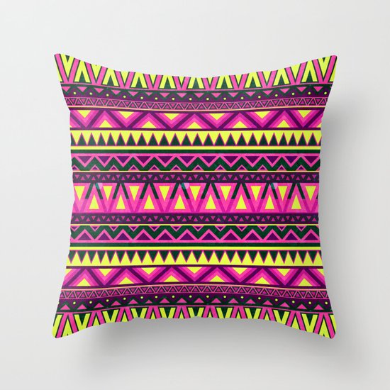 Mandala - Navajo dance Throw Pillow