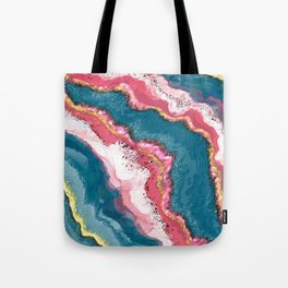 Geode waves Tote Bag