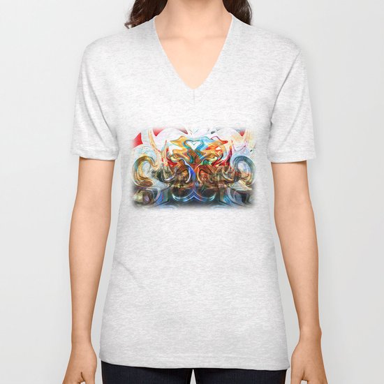 liquified space Unisex V-Neck
