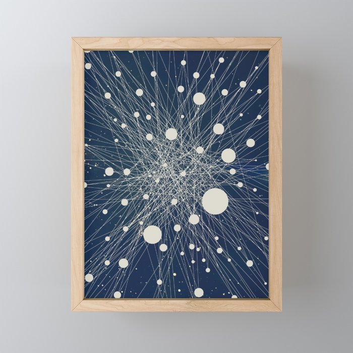 Connected Stars Framed Mini Art Print