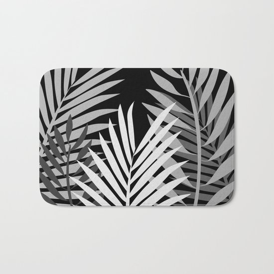 TROPICAL PALM LEAVES 1 Bath Mat