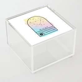 Capricorn Zodiac | Pastel Gradient Acrylic Box