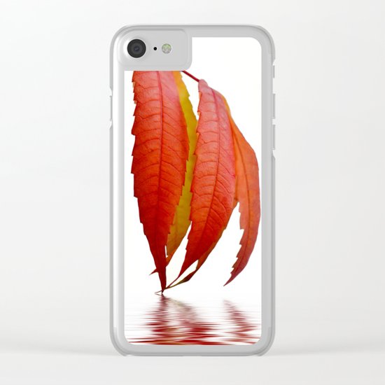 Autumn Foliage 183 Clear iPhone Case