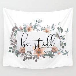 Be Still Christian Quote Wall Tapestry
