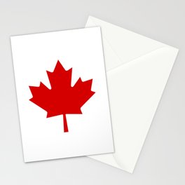 Canada Red Maple Leaf Stationery Card