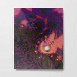 Tahitian Sunset Metal Print | Abstractlandscape, Vibrant, Tropical, Sunsetcolors, Dreamscape, Painting, Sunset, Sun, Summerheat, Surreal 