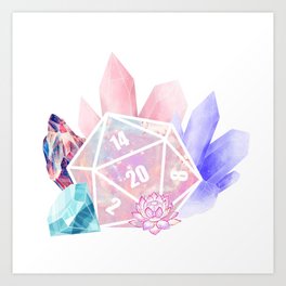 D20 DICE SWEET Art Print