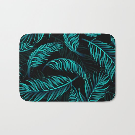 TROPICAL LEAVES Bath Mat