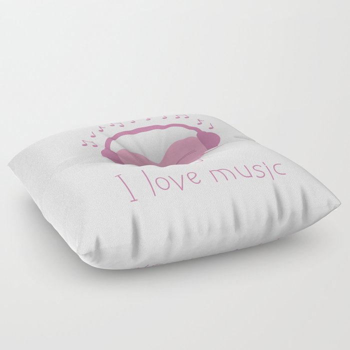 I love music Floor Pillow