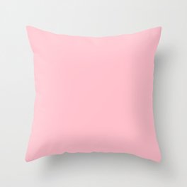 Bubble Gum - solid color Throw Pillow