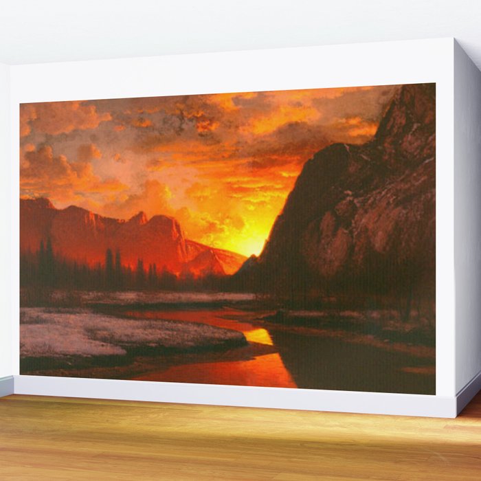 Classical Masterpiece 'Sunset in the Yosemite Valley' by ...