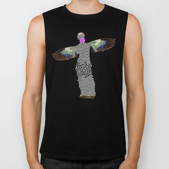 Statue statically PinkFlight Biker Tank