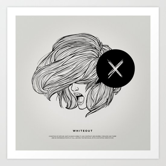 STV - Whiteout Art Print