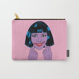 Smile, Girl - Pink Carry-All Pouch