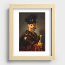 A Polish Nobleman, 1637 by Rembrandt van Rijn Recessed Framed Print