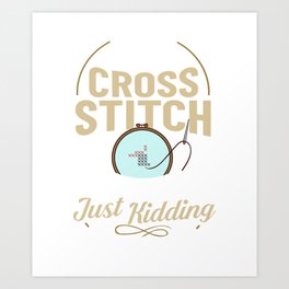 Cross Stitch Pattern Beginner Counted Needle Art Print