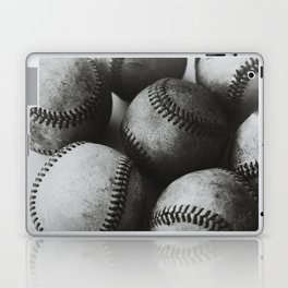 Old Baseballs in Black and White Laptop & iPad Skin