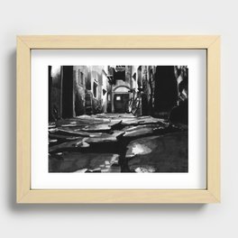 Alley way Recessed Framed Print