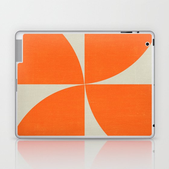 mod petals - orange Laptop & iPad Skin