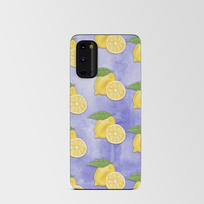Lemon WaterColor paper pattern 1 Android Card Case