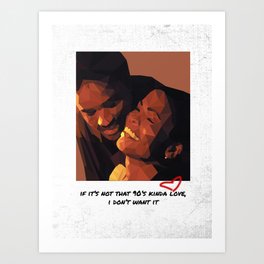 90's kinda love | love jones Art Print