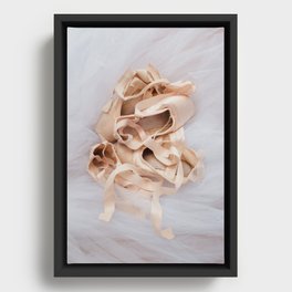 Ballet Pointe Shoes, Fine Art Framed Canvas