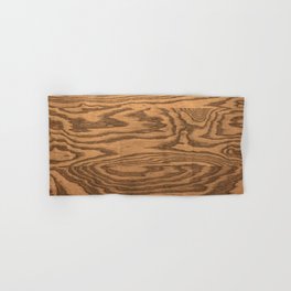Wood, heavily grained wood grain Hand & Bath Towel
