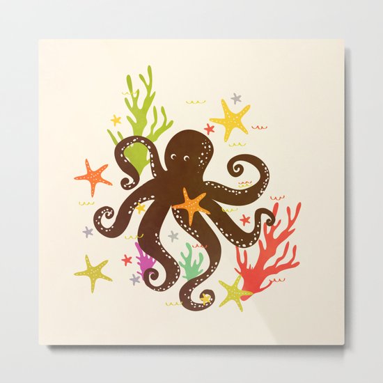 Friends around the sea Metal Print