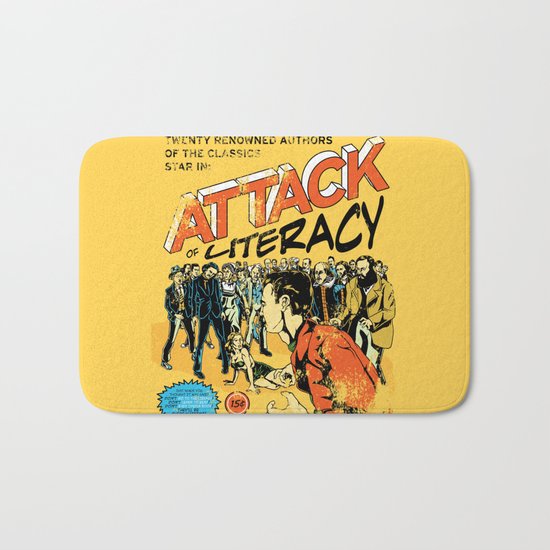 Attack of Literacy Bath Mat
