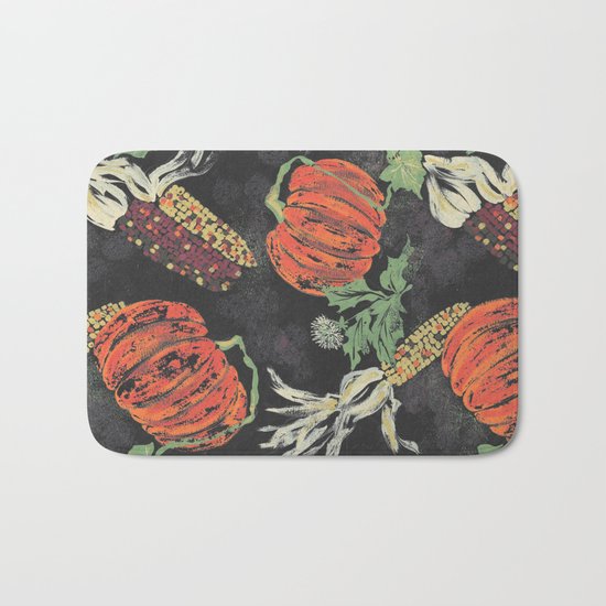 pumpkin patch nite Bath Mat