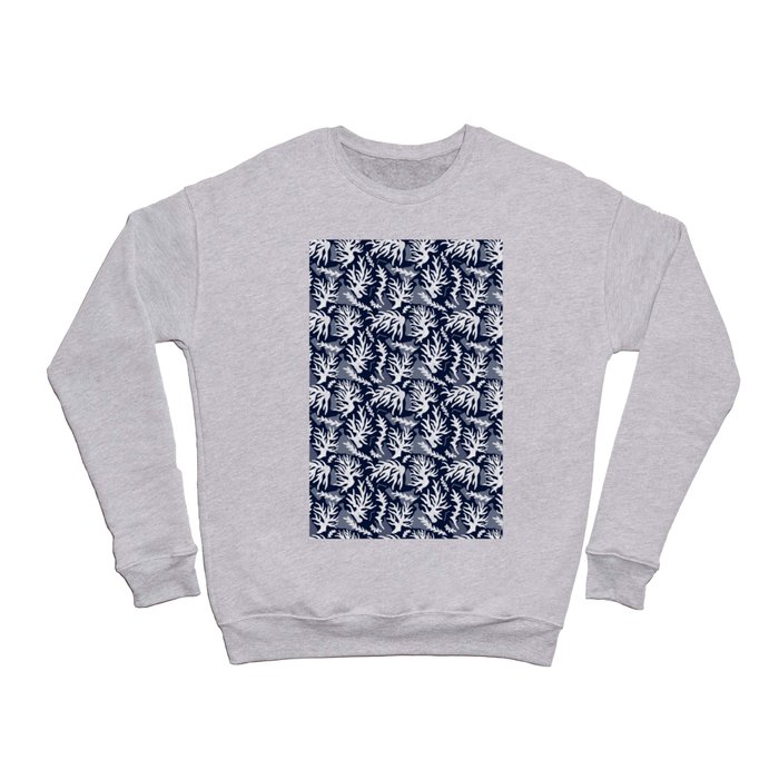 Bleached Coral - Navy Crewneck Sweatshirt