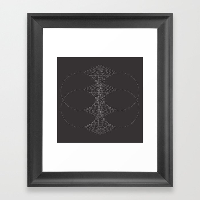 Q Dimension Framed Art Print
