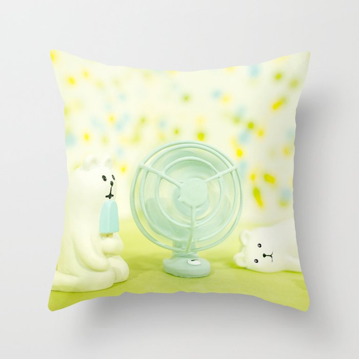 Chillax Bears Throw Pillow