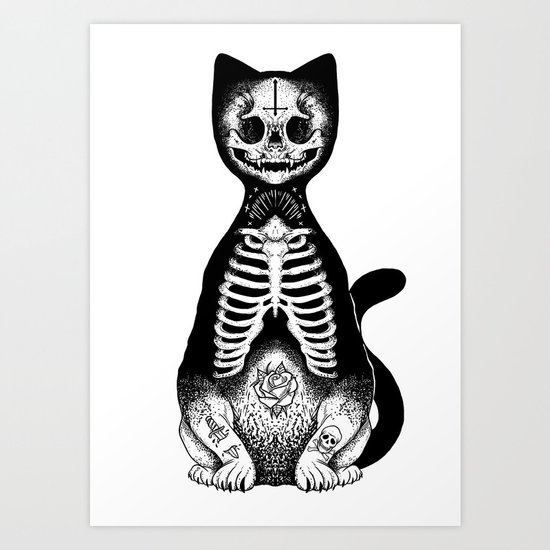 Skulls & Daggers Art Print