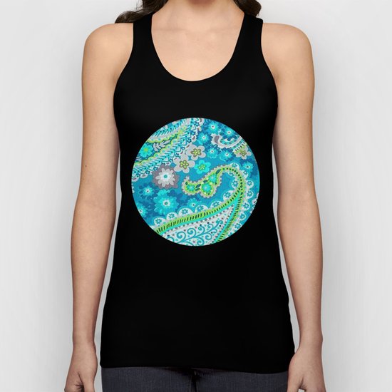 Floral Paisley Pattern 02 Unisex Tank Top