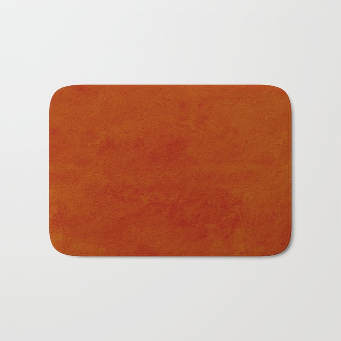 concrete orange brown copper plain texture Bath Mat