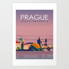 Brno Czech Republic Europe Praha Prague Advertisement Travel Art Poster 