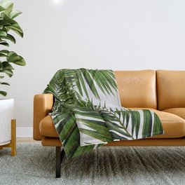 Palm Leaf III Throw Blanket