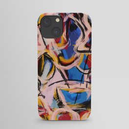 Abstract expressionist art with some speed and sound iPhone Case