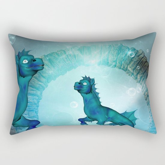 Fantasy seahorse Rectangular Pillow