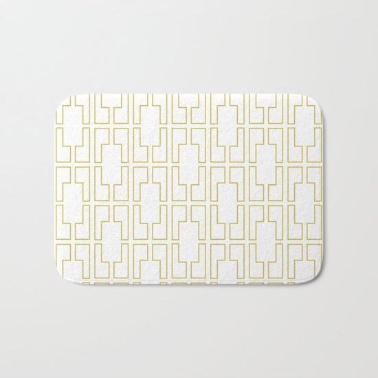 Simply Mid-Century in Mod Yellow Bath Mat